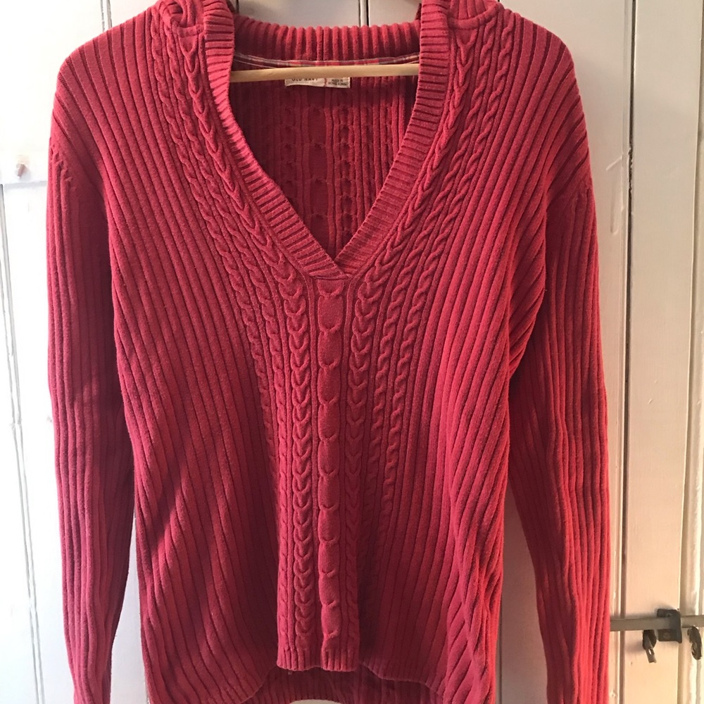 Old Navy Pink Hooded Sweater